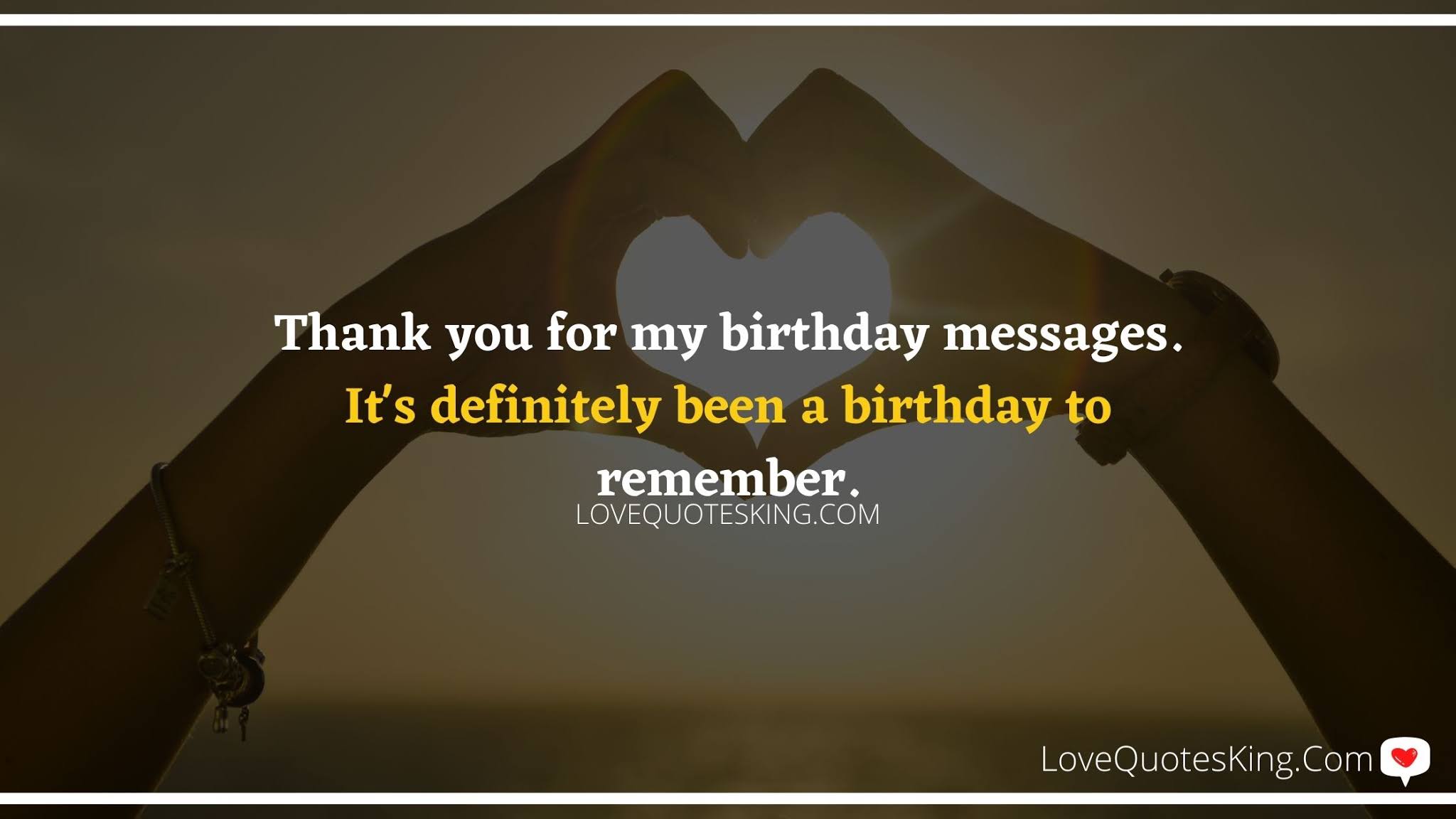 Thank you quotes for birthday wishes | Thank You Messages for Birthdays | Thank you messages for birthdays | Birthday thanks message