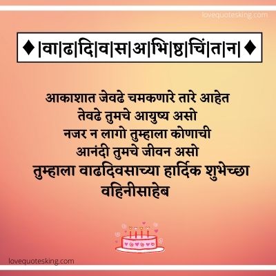 Happy birthday vahini in marathi