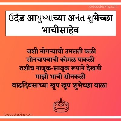 Bhachi Birthday Wishes In Marathi
