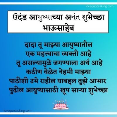 भावाला वाढदिवसाच्या शुभेच्छा