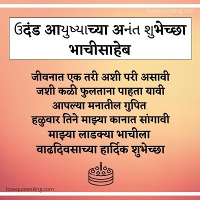 Birthday wishes in marathi for bhachi