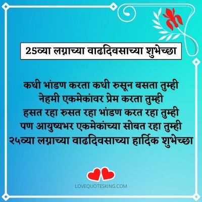 25th Wedding Anniversary Wishes For Parents In Marathi 25th Wedding Anniversary Wishes For Parents In Marathi