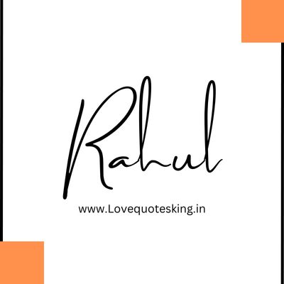 rahul style name signature of rahul