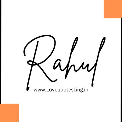 rahul edit logo stylish rahul name image