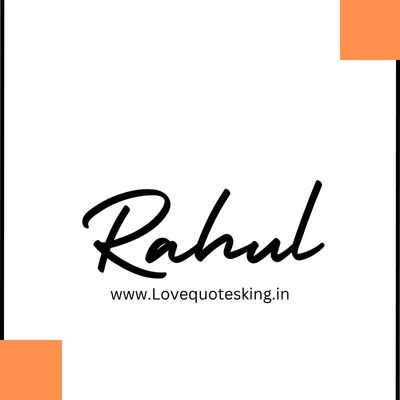 rahul style name rahul style name