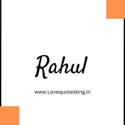 rahul style name rahul style name