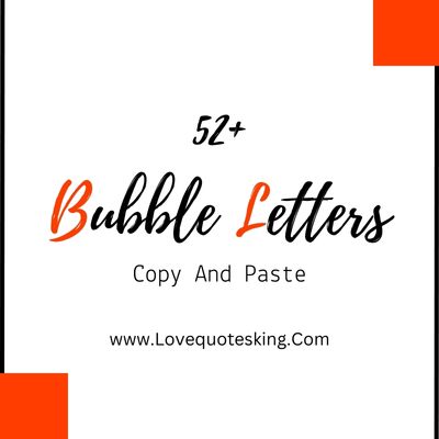 Bubble Letters